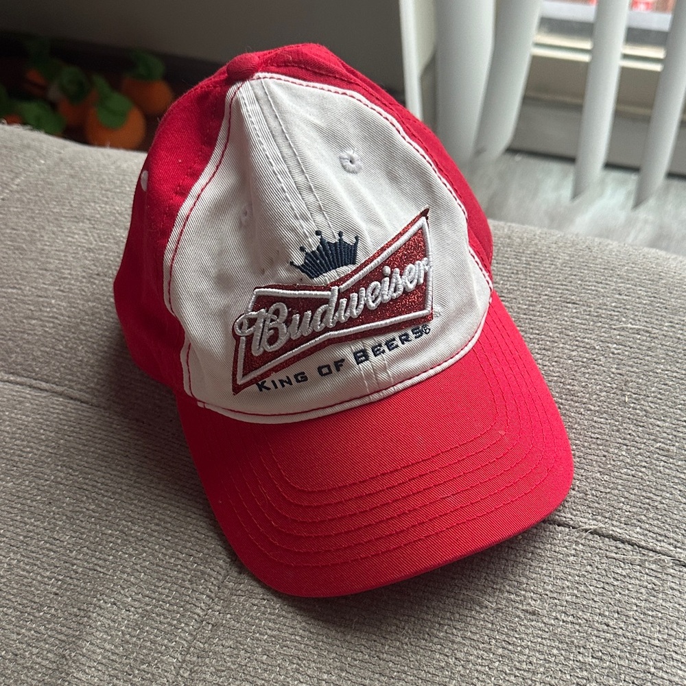 Sparkly fun Budweiser hat